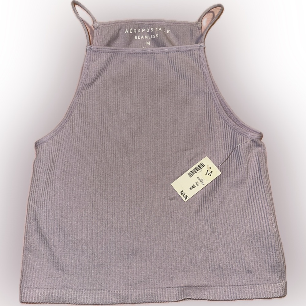 Aeropostale Seamless Halter Tank Top